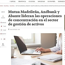 Mutua Madrilea, Andbank y Abante lideran las operaciones de concentracin en el sector de gestin de activos